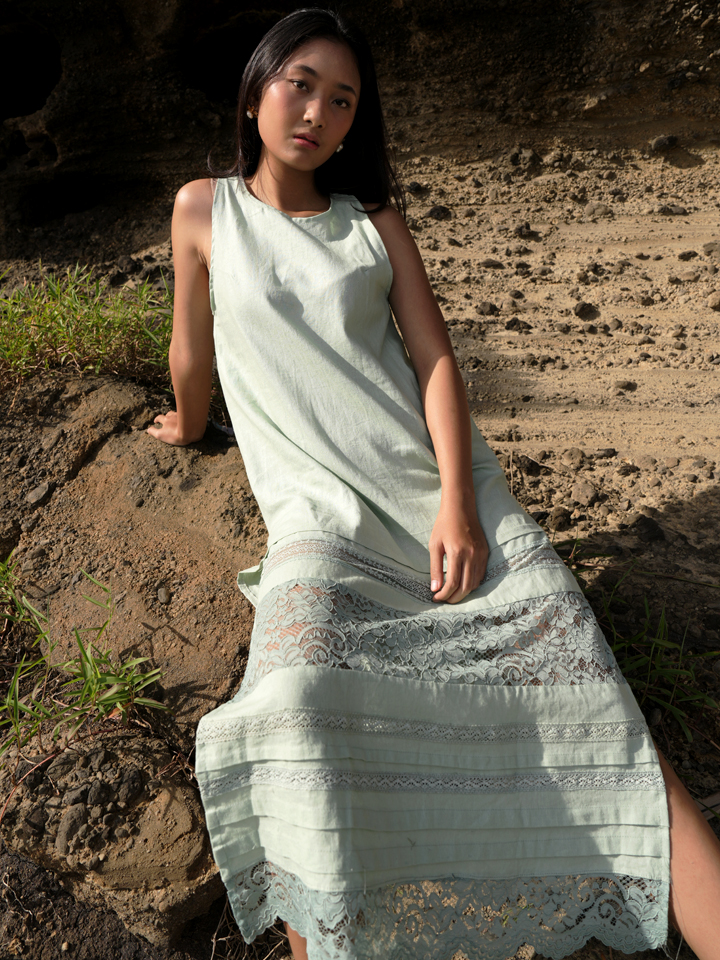 Bloom Linen Lace Dress