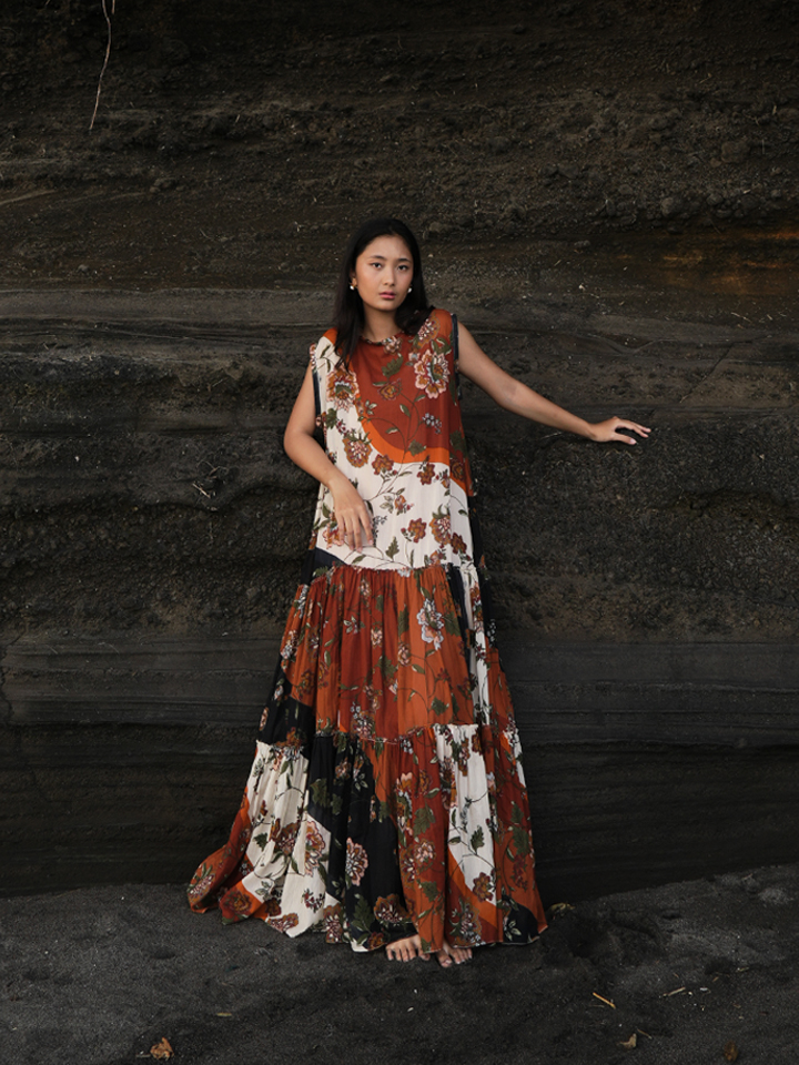 Dolman Print Maxi