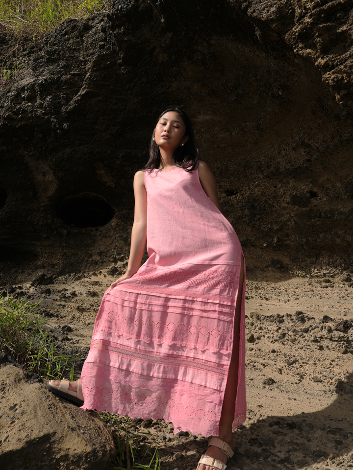 Bloom Linen Lace Dress