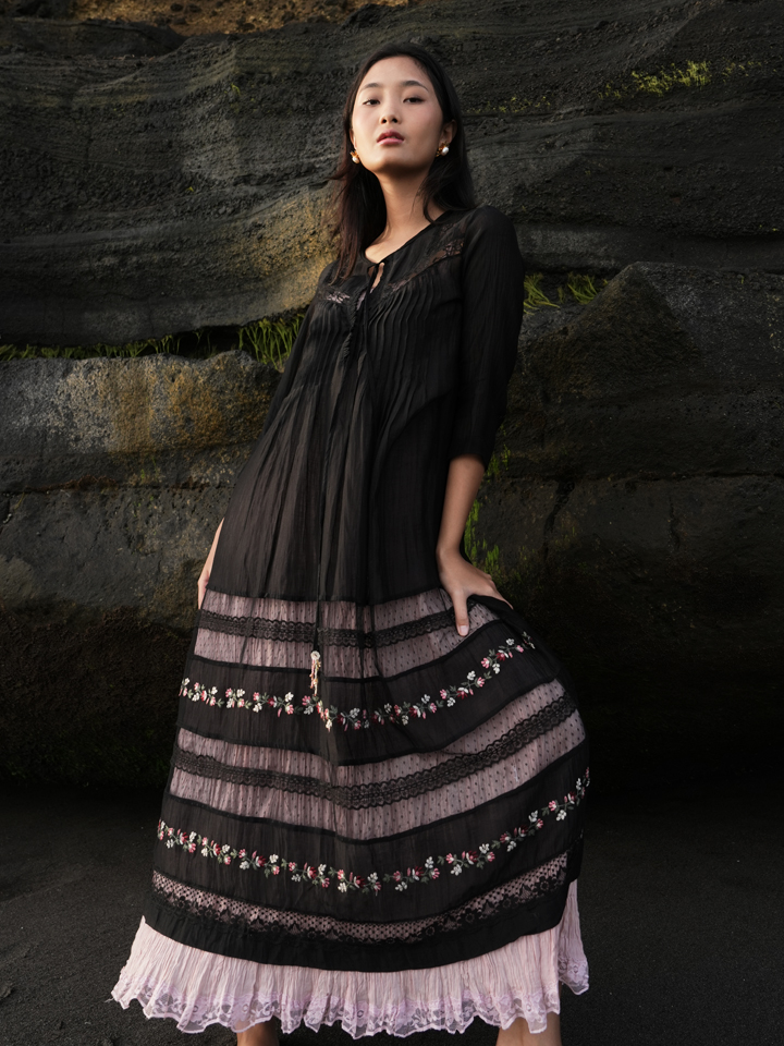 Vinny Embroidered Lace Dress
