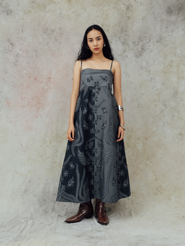 Kay Batik Midi Dress