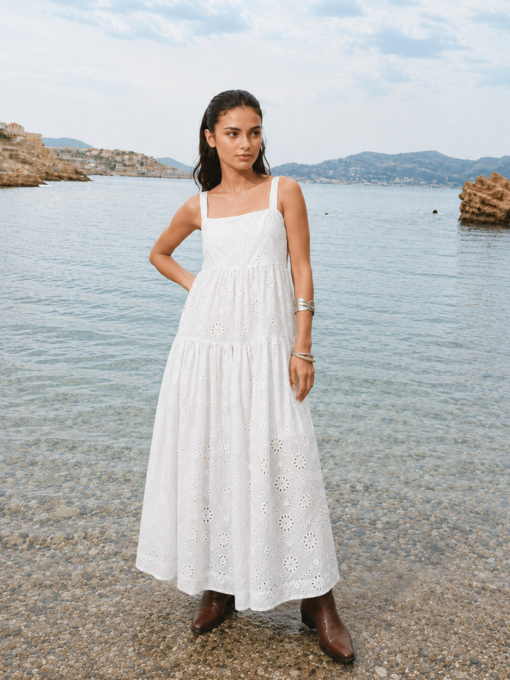 Adele Maxi Lace Dress - Image 3