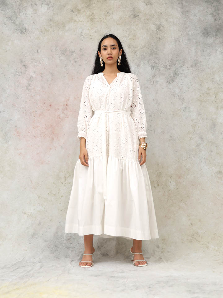 Vica Maxi Lace Dress - Image 3