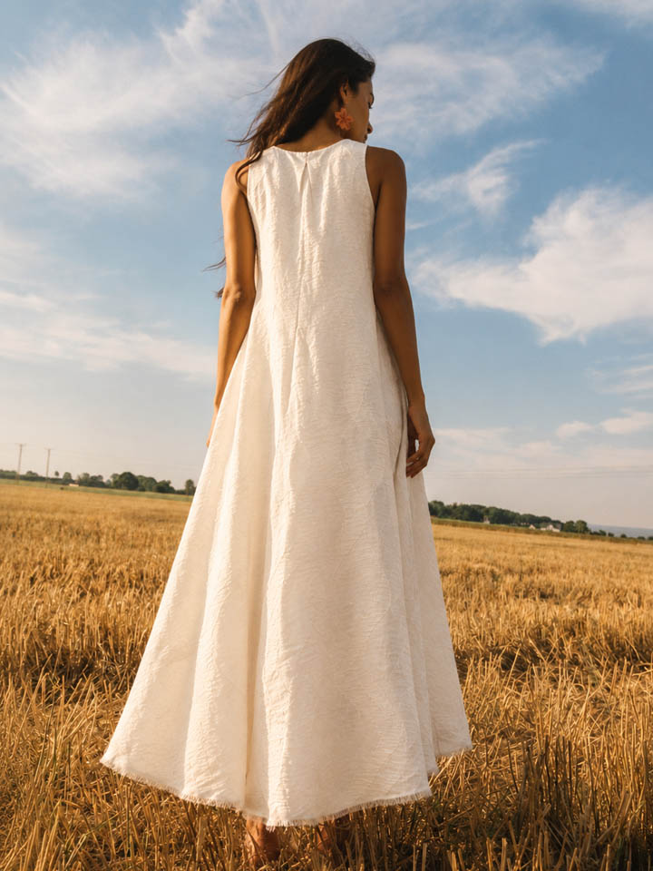 Idle Maxi Linen Dress - Image 3