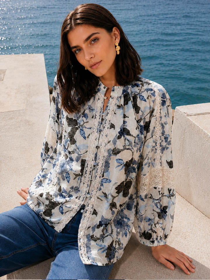 Asseh Linen Batik Top