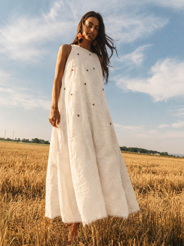 Idle Maxi Linen Dress