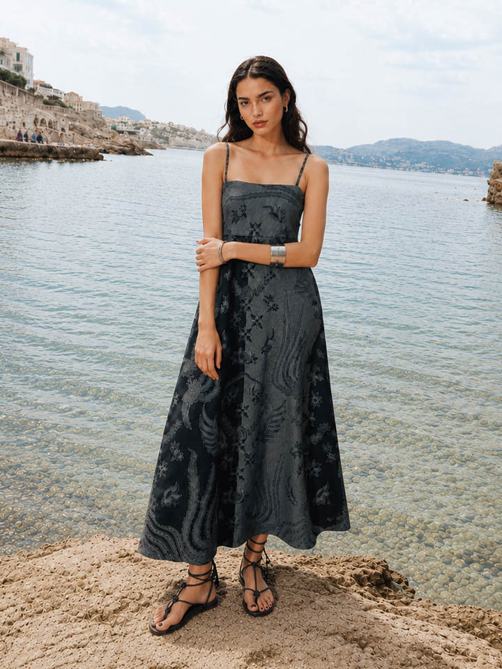 Kay Batik Midi Dress - Image 5
