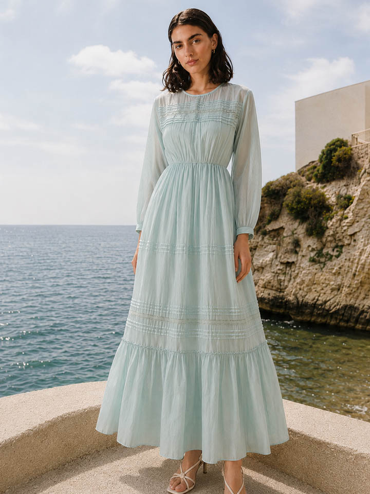 Sarah Silk Midi Dress - Image 4