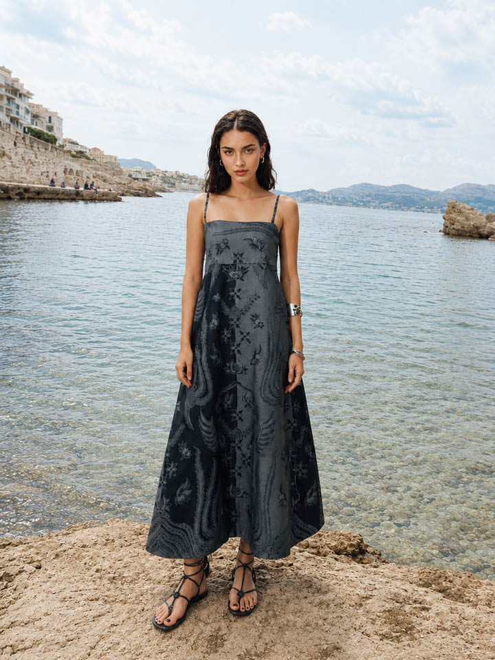 Kay Batik Midi Dress