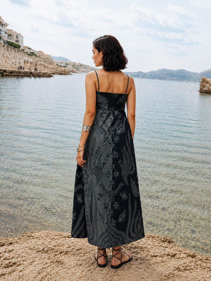 Kay Batik Midi Dress - Image 4