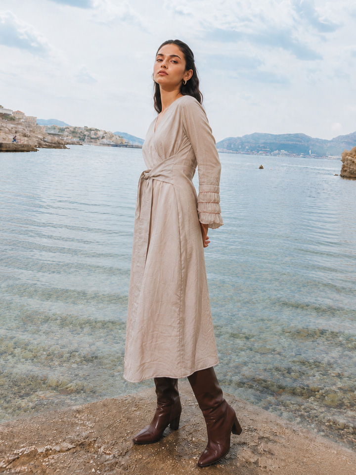 Clay Wrap Dress - Image 5