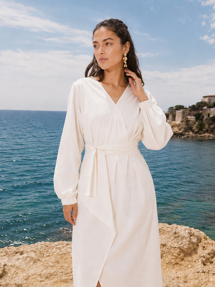 Clay Wrap Dress - Image 2