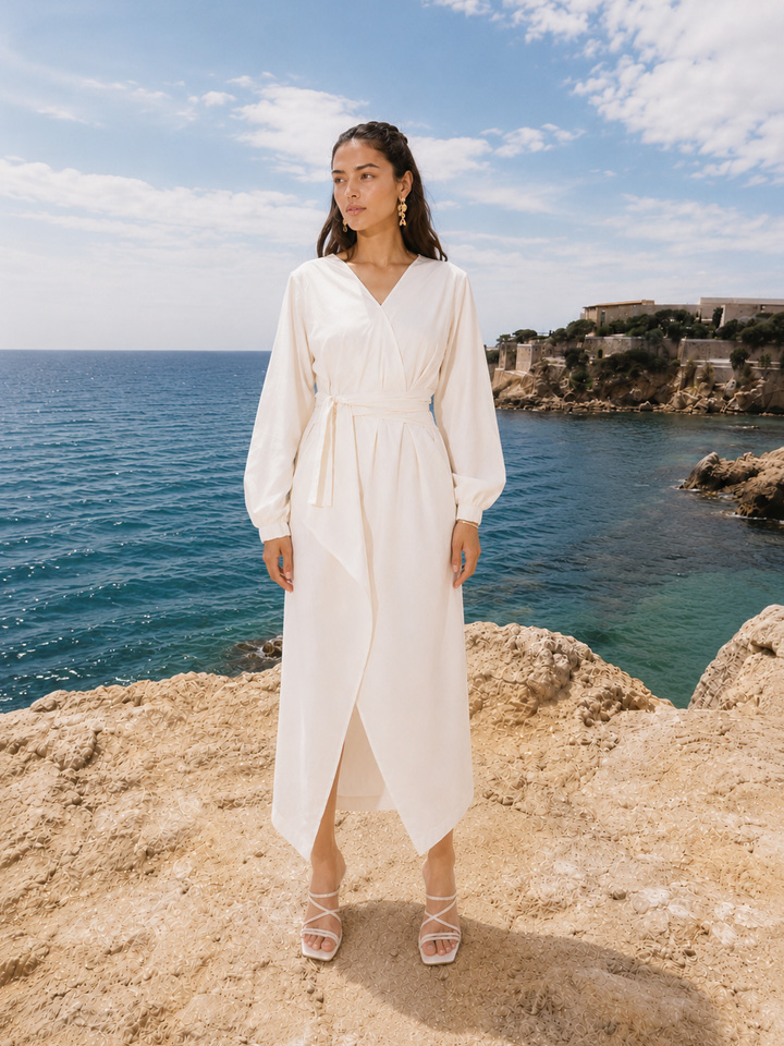 Clay Wrap Dress - Image 7