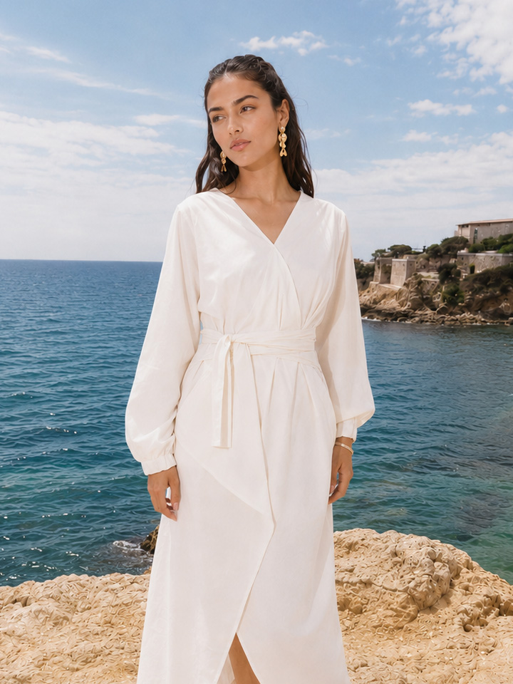 Clay Wrap Dress - Image 5