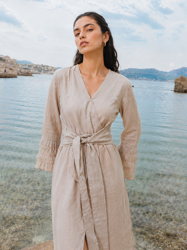 Clay Wrap Dress