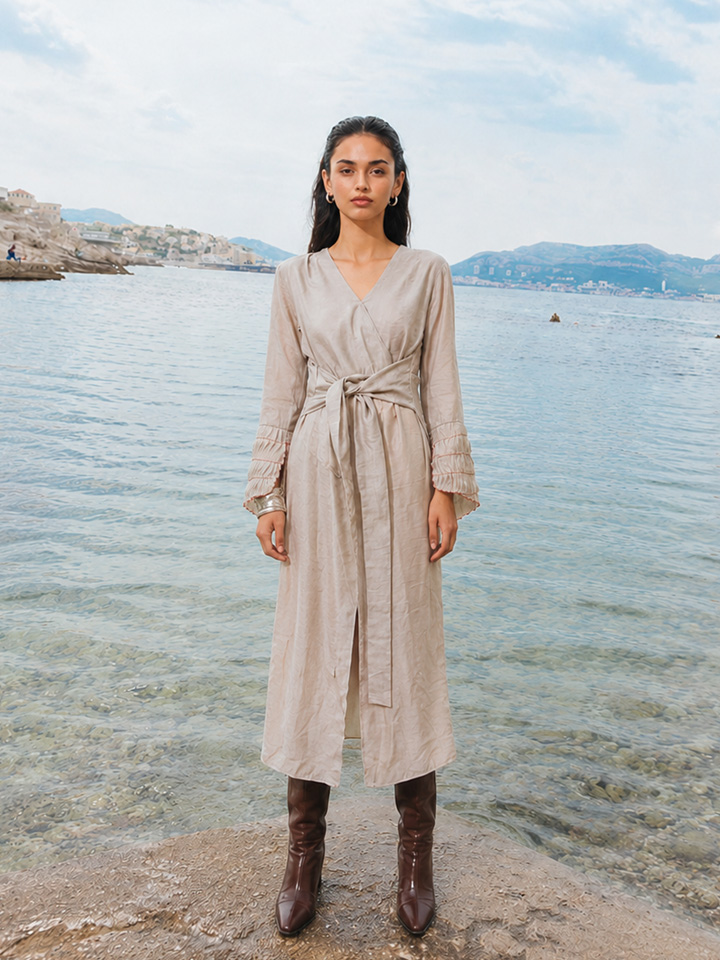 Clay Wrap Dress - Image 3