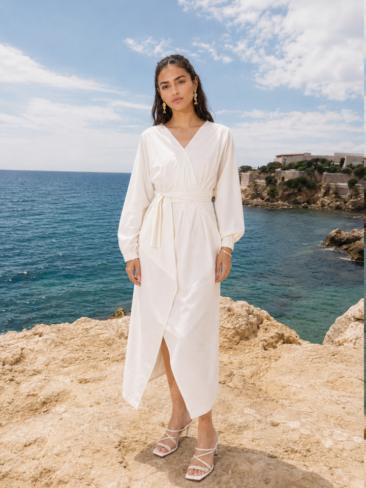 Clay Wrap Dress