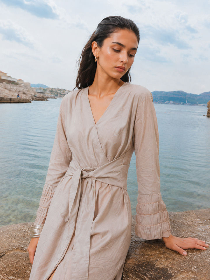 Clay Wrap Dress - Image 2