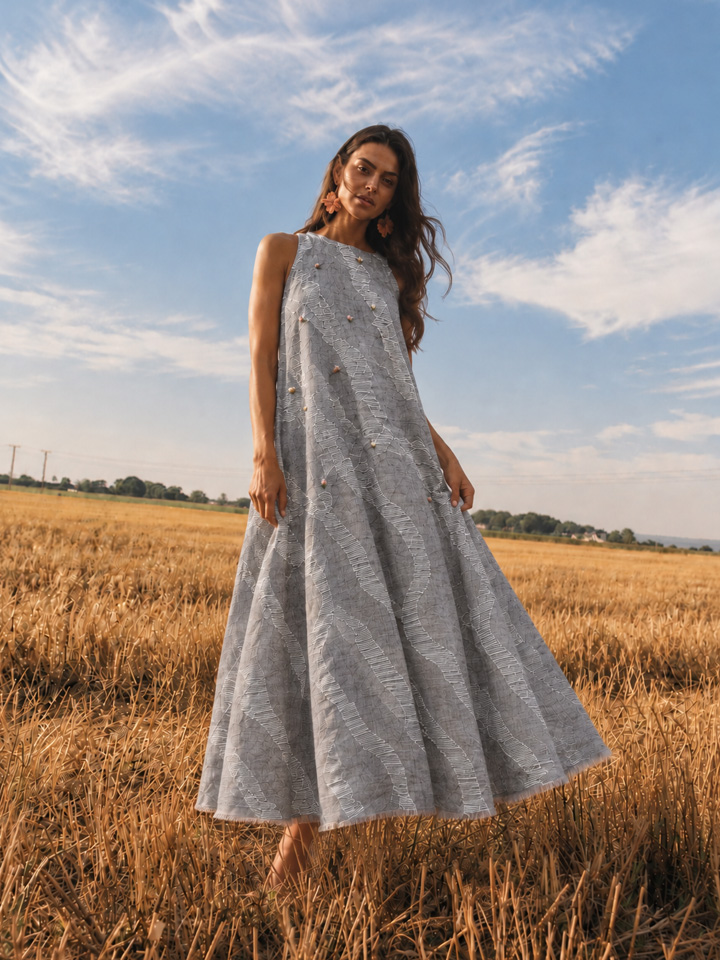 Idle Maxi Linen Dress